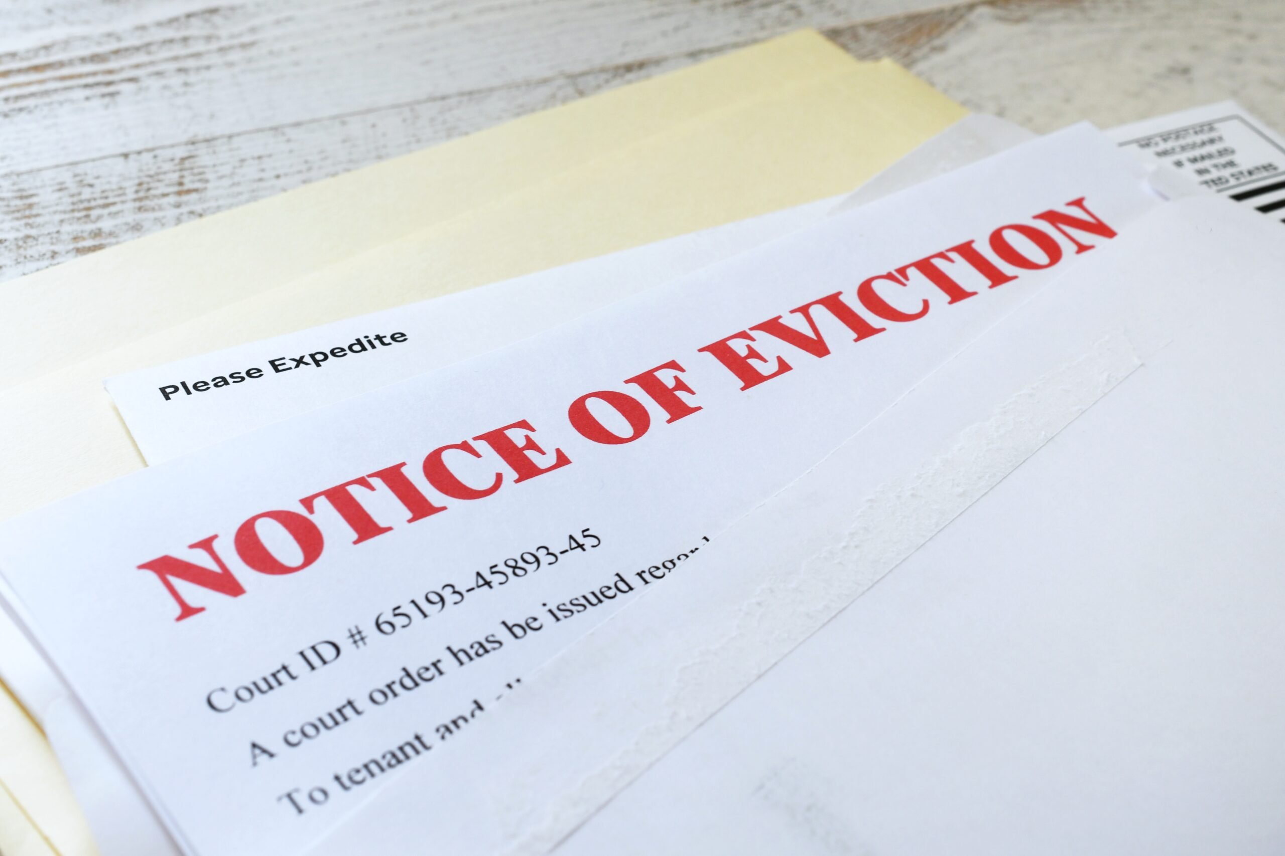 act promptly by serving squatters a notice of eviction